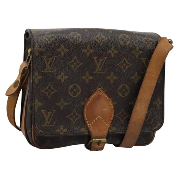 LOUIS VUITTON Monogram Cartouchiere MM Shoulder Bag M51253 LV Auth BA379 - Picture 1 of 16